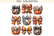 Disco Ball Pumpkin PNG, Glitter Fall Aesthetic Print, Pumpkin Bow PNG, Sparkly Autumn Sublimation Designs, Vintage Coquette Bow PNG