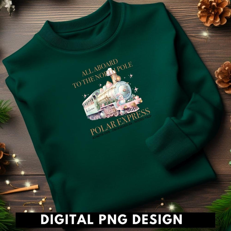 Polar Express Train Image for Merry Christmas Decor