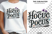 Hocus Pocus, Retro Halloween PNG Design for Diy T-Shirts, Cards, Funny Halloween Sublimation PNG for DTF Designs, Crafting, Halloween Shirt