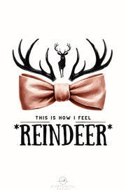 This is How I Feel Reindeer PNG, Cute Retro Coquette Christmas Reindeer Design for Trendy Holiday Shirts & Sublimation, Digital Downloads