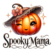 Spooky Mama, Retro PNG Bundle for Sublimation Designs, Girly Pumpkin PNG Set, Coquette Bow & Pumpkin Shirt, Fall Themed