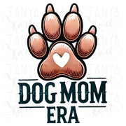 Dog Mama Era Print, PNG Sublimation, Paw Print Sweater Design, Dog Lover Shirts, Funny Dog Quote Digital Download, Digital Craft