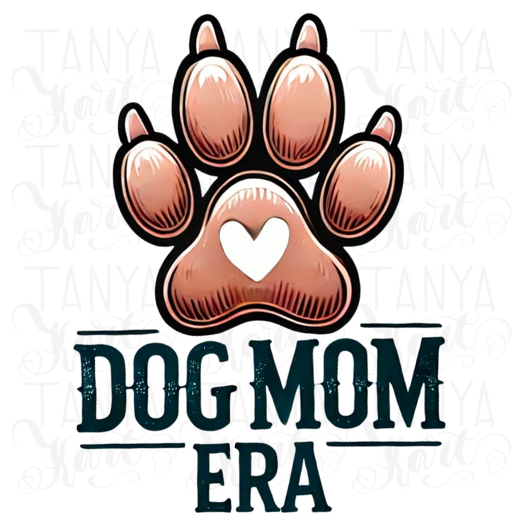 Dog Mama Era Print, PNG Sublimation, Paw Print Sweater Design, Dog Lover Shirts, Funny Dog Quote Digital Download, Digital Craft