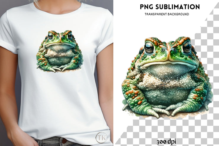 Cute Toad Transparent PNG Digital Downloads for DIY T-Shirt Designs and Wall Art, Frog Digital Print for Crafting, Sublimation, Card Making