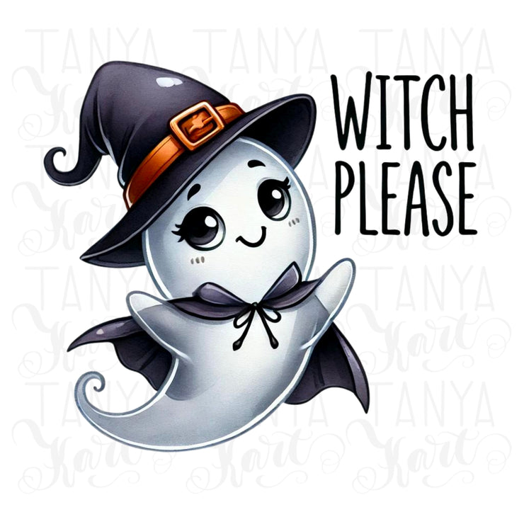 Witch Please, Cute Ghost PNG