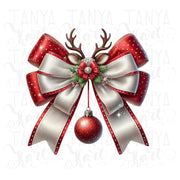 Christmas Coquette Bow Sublimation Download, Holiday Aesthetic Design, Christmas Vibes PNG, Coquette Bow Shirt Design, Transparent