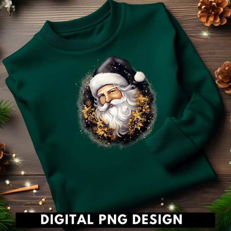 Christmas PNG Designs - Santa Claus Face Sublimation Designs