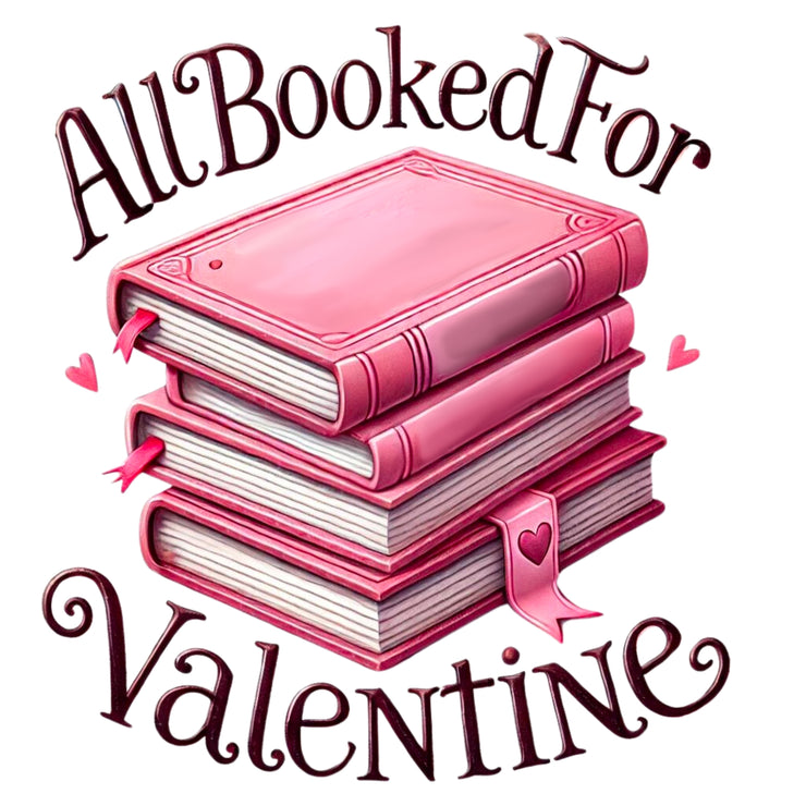 All Booked for Valentine Png, Retro Valentine Sublimation Design, Librarian Love Vibes, Bookish Valentine Planner Stickers, Valentines Day