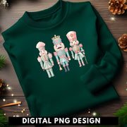 Pastel Christmas Nutcracker Soldier Design for Christmas Tshirt