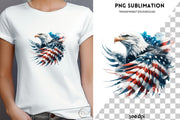 Eagle Patriotic, Freedom PNG, Independence Day & Memorial Day Sublimation Designs