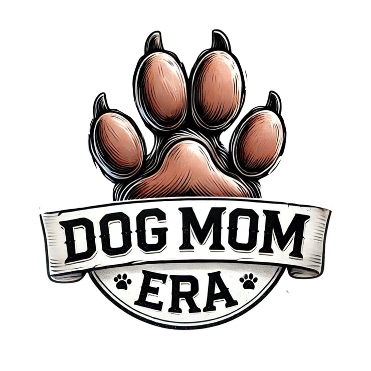 Dog Mom Era PNG, Retro Mother's Day Gift, Digital Print, Dog Paw Sublimation Design, Cute Dog Owner Gift, Instant Download, Transparent