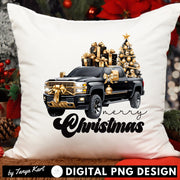 Merry Christmas Truck Sublimation Download