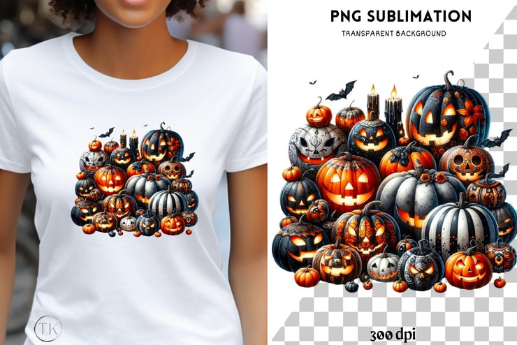 Halloween Design Bundle for Sublimation Prints & T-Shirt