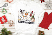 Happy Hallothanksmas PNG Digital Download for Sublimation Designs