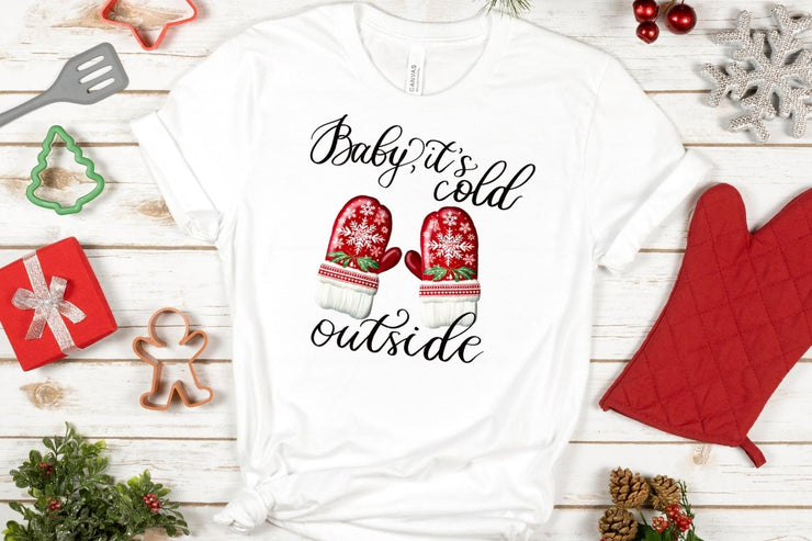 Baby It's Cold Outside, Winter Design PNG Digital Download