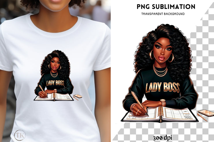 Boss Lady, Birthday Queen, Sublimation Design