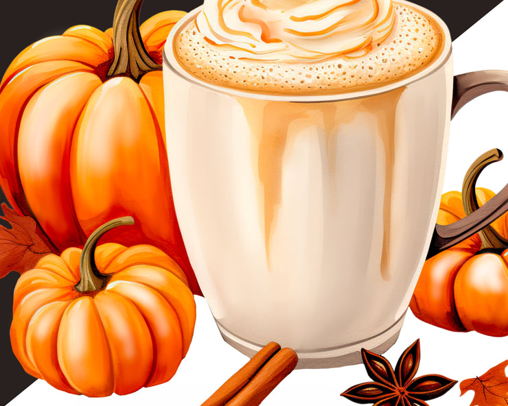 Cozy Autumn Vibes: Warm Drink Clipart