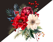 Christmas Floral Clipart Bundle