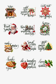 Winter Bucket List Activities | Christmas Digital Clipart Bundle