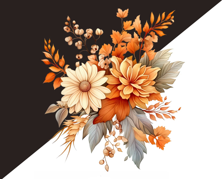 Autumn Bouquets Png Clipart - Fall Flowers