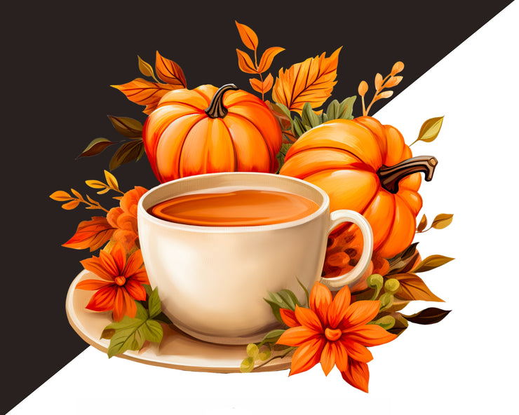 Cozy Autumn Vibes: Warm Drink Clipart