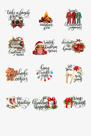 Winter Bucket List Activities | Christmas Digital Clipart Bundle