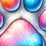 Colorful Dog Paw Print PNG | Animal Lover Sublimation for Dog Lovers, Digital Downloads & Gift Ideas