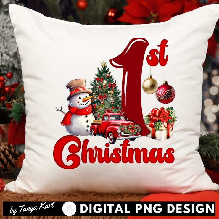Baby's First Christmas Digital Design