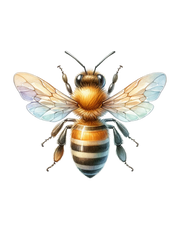 Queen Bee Sublimation Digital Download - Honey Bee PNG