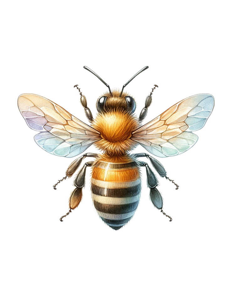 Queen Bee Sublimation Digital Download - Honey Bee PNG