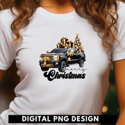 Merry Christmas Truck Sublimation Download