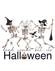 Dead Inside But It's Halloween Png Instant Download Design