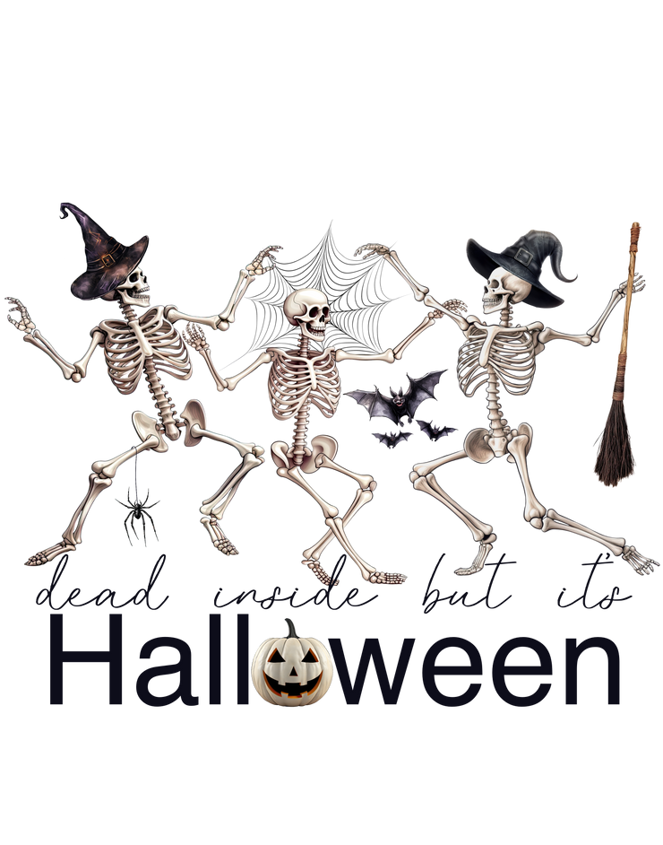 Dead Inside But It's Halloween Png Instant Download Design