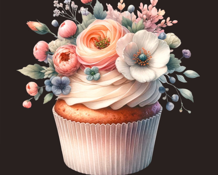 Watercolor Cupcake Png Clipart