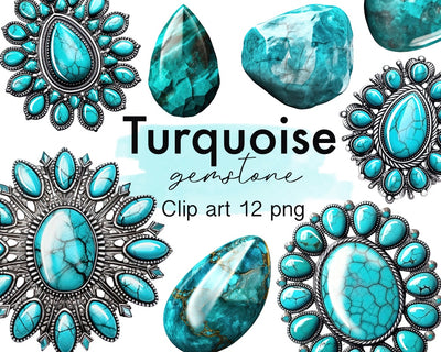 Western Turquoise Gemstone Png Clipart