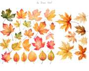 Autumn Girl Clipart Landscape | Fall Foliage | Autumn Leaf