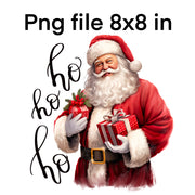 Ho Ho Ho Santa Claus PNG Sublimation Designs