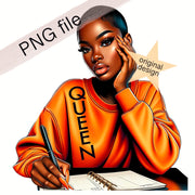 Black Woman Clipart for Digital Planner | Manifest Journal