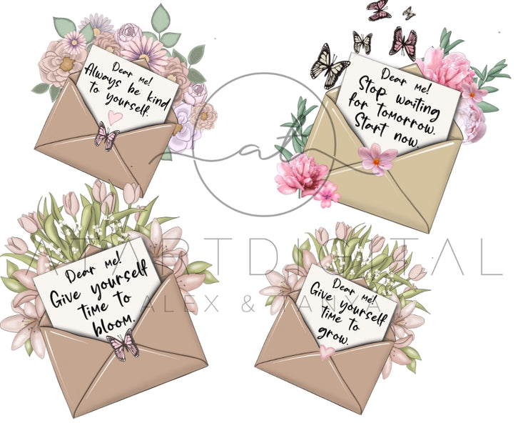 Positive Quote Png Bundle Self Love Stickers - 8 Png Files