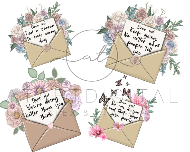 Positive Quote Png Bundle Self Love Stickers - 8 Png Files