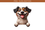 Funny Dog PNG Digital Print for Crafting & T-Shirt Designs, Puppy Birthday Party, Sublimation PNG, Digital Download, Dog Lover, Transparent