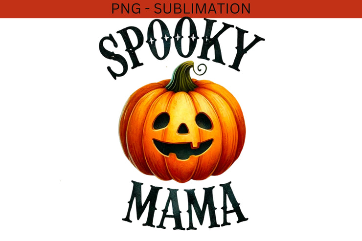 Spooky Mama, Pumpkin Autumn, Retro Halloween Pumpkin, Sublimation Download, Trendy Autumn Digital Prints, Mama Fall, Coquette Thanksgiving