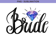 Bride Png for Sublimation Designs, Bride Diamond Png Instant Download