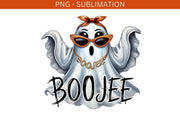 Boo Jee Ghost PNG, Transparent Designs for Fun Halloween Card Making & Crafting, Digital Prints, Tshirt, DTF PNG Download, Cute Ghost