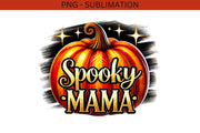 Spooky Mama Png, Coquette Halloween Sublimation Designs, Fall Fashion Pumpkin Shirt, Digital Download, Coquette Mama Spooky Season