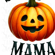 Spooky Mama, Pumpkin Autumn, Retro Halloween Pumpkin, Sublimation Download, Trendy Autumn Digital Prints, Mama Fall, Coquette Thanksgiving