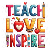 Teach Love Inspire Printable Art for Classroom Decor