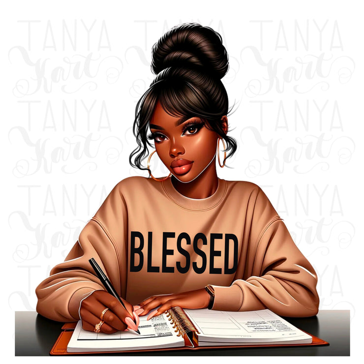 Black Queen PNG, Blessed Mama Sublimation Designs