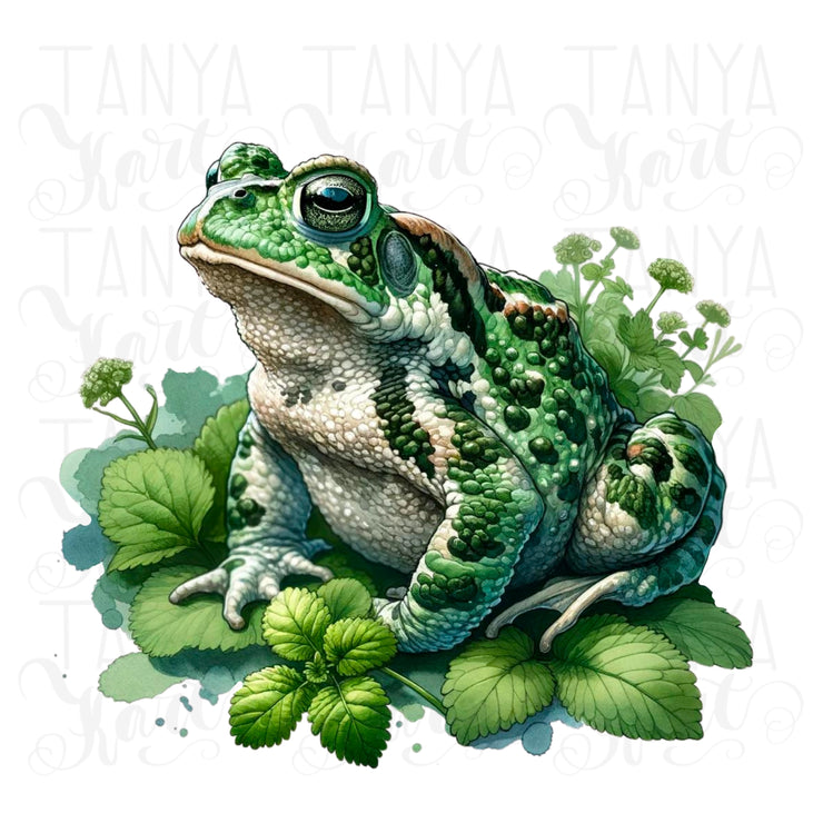 Frog PNG Digital Print for Crafting and Card Making, Toad Sublimation Designs for T-Shirt Making and Wall Art, Transparent Digital Downloads