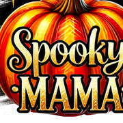 Spooky Mama Png, Coquette Halloween Sublimation Designs, Fall Fashion Pumpkin Shirt, Digital Download, Coquette Mama Spooky Season